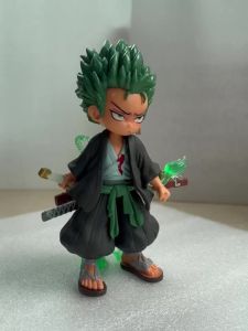 Bandai | One Piece Q-Version Zoro Figurine Túi Đựng Đồ Trang Trí Trên Ô Tô Mô Hình Sưu Tầm Quà Tặng Thú Vị Dành Cho Người Hâm Mộ 18+
