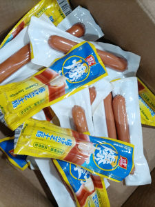 Double Happiness Explosive Cheese Sausage 50g Cream Cheese Heart Sausage Sausage Ready to Eat Snack Ham Sausage Whole Box