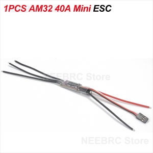 AM32 40A Brushless ESC 32-bit 2-4S Speed Controller Support PWM/DSHOT/Sine T/XT60 Plug for RC Car Crawler Drone Brushless Motor