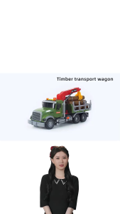 Xe Đồ Chơi Cho Bé Xe Chở Gỗ Mô Hình 1:12 Cỡ Lớn Toystar Có Đèn Nhạc