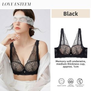 LOVE ESTEEM | Small Bust Gathering Seductive Lace Soft Steel Ring Supportive Underwear