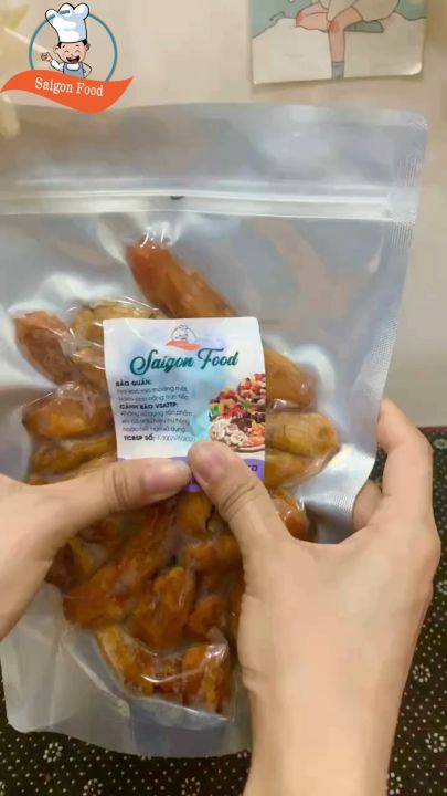 500g chuối sấy dẻo Saigon food
