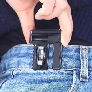 Multi-Function Removable Waist Closing Jeans Pants Button Tool Adjustment Belt Buckle Folding Telescopic Waist Clip Waist Buckle
