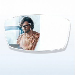 OURNOR | Titanium Rim Semi-Frame Prescription Glasses For Men