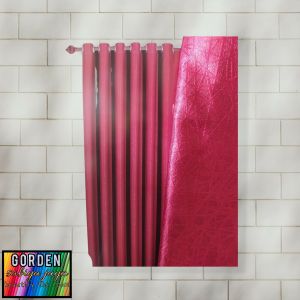 gorden blackout merah minimalis