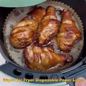 Giấy lót chống dính chống dầu cho nồi chiên không dầu bộ 100 cái N008