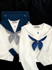 Original Star Embroidered Womens Long Sleeve Jacket by Harajuku Style Japanese Sailor Suit for Autumn