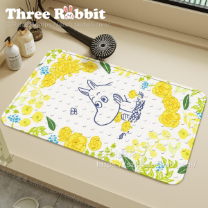 Non-Slip Bathroom Mat Moomin Shower Room Bath Special Anti-Fall Home Use Foot Pad Toilet Waterproof Pad Cartoon Style