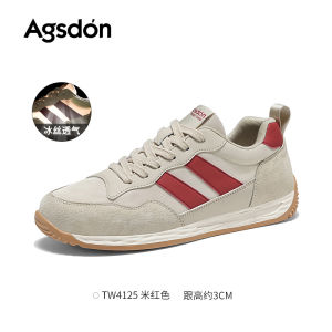 Agsdon Mens Casual Sport Shoes Breathable Mesh Lined Versatile Low Top round Toe Rubber Outsole Comfortable All-Season Sneakers