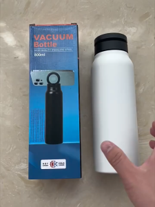 Tumbler 800ml with Straw come with Magnetic Mobile Phone Holder Thermos Vacuum Insulated Magnetic Water Bottle 304 Stainless Steel Leakproof Thermos Cup Bottle Keep Cold & Hot Sport Tumbler