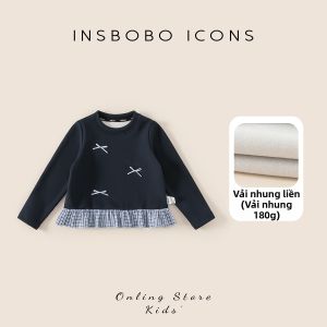 insbobo | Áo Lót Dài Tay Chống Vi Khuẩn Cho Bé Gái