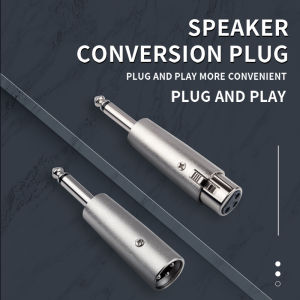 1/4 Inch Male To 3 Pin XLR Female Adapter Stereo 6.35 Mm Female To3-Pin XLR Male Mixer Juitar Microphone Connector 6.5-XLR Plug