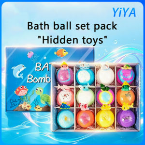 12 Bath Toy-packed childrens bubble bath ball Bombs may laman na Toys Organic at Antibacterial