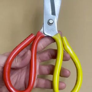 Kéo cắt đa năng 2 màu lưỡi bằng thép tay cầm bọc cao su (loại tốt siêu bền)