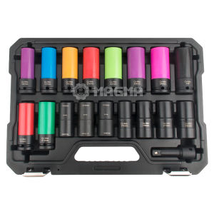 18Pcs 1/2" Drive Wheel Nut Impact Socket Set Damaged Wheel Lug Nut Socket MG51168  MG51114 MG51115