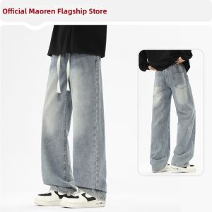MiiOW | Casual Denim Trousers Slim Fit Lightweight Long Pants
