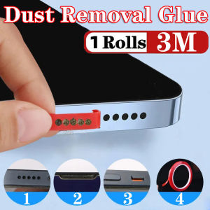 Keo Loại Bỏ Bụi Lỗ Điện Thoại Di Động Thông Dụng 3 M/cuộn Dụng Cụ Vệ Sinh Đầu Thu Điện Thoại Di Động Tương Thích Với iPhone 14 Samsung Xiaomi