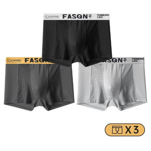 3Pcs Men Boxers Ice Silk Man Underwear Boxer Graphene Men Underpants Breathable Comfortable Mens Panties Ultrathin BoxerShorts