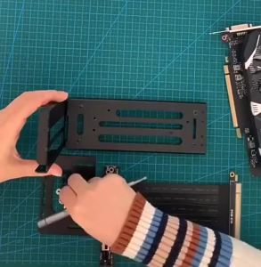 Vertical GPU Mount Bracket 2 Slots Graphics Card Steering Holder With Hardware EGPU Dock External GPU Docking Station