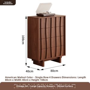 Retro Storage Drawer Chest