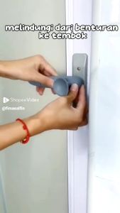 COVER PELINDUNG GAGANG PINTU Bahan Silikon / Karet Pengaman Pengganjal Penahan Pintu - Karet Pengaman Pengganjal Penahan Pintu Bahan Silikon - Bisa COD