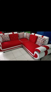 Sofa sudut angsa minimalis / kursi sofa model sudut lengan angsa varian warna