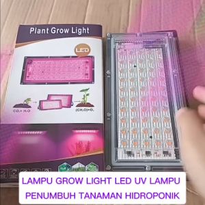 V227 ORI LAMPU ULTRAVIOLET UV 50 WATT SOROT SUPER TERANG GROW LIGHT LED LAMP PENUMBUH TANAMAN HIDROP