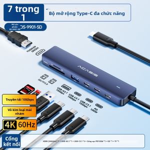 ACASIS | Hub Đa Năng Tương Thích Type C sang USB3.2 và HDMI