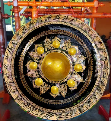 ฆ้อง ขนาด 80 ซม.จูมทอง เสียงดังดี ดังกังวาล #gong80cm.เเถมไม้ตีฟรี เขียนชื่อฟรี