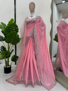 Designer Saree – Elegance Redefined ✨ Fall in love with this stunning saree in an eye-catching shade crafted with finesse and rich detailing. A perfect blend of grace and glam! (Pre-Order: 2/3 Weeks Delivery) HR081125