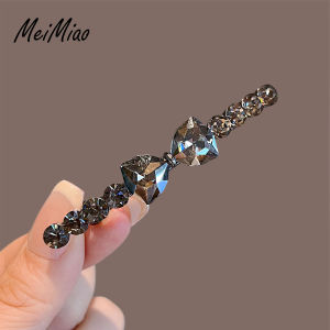 Elegant Crystal Butterfly Hair Clip Gold Spring Side Bangs One Word Clamp Womens High End Fashion Hair Accessories