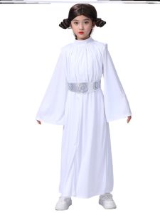 Star Wars Cos Costume Halloween Kids Costume Princess Leia Cosplay Clothes Girl Show Clothes