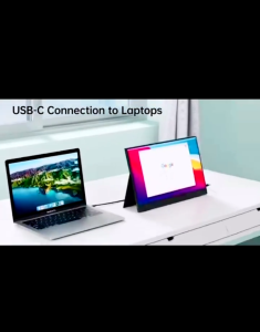 【Local delivery】ZOOMEDIN 14 Inch  16:10 Widescreen 1200P FHD 360-Degree Foldable Portable Monitor for Laptop PS5/4 Xbox Switch Phone PC.