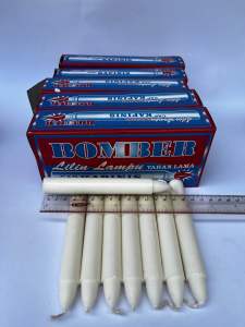 Paket 5 Pak Lilin Lampu Jumbo Kapinis Tipe Bomber 8 Murah-Candle-Besar-Awet-Mati Lampu Grosir (B8-5Pak)