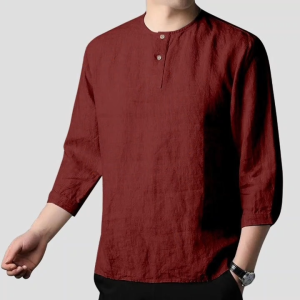 Men Kurta 3/4 Sleeves Stylish Trending Design PolyCotton Fabric Baju Lelaki