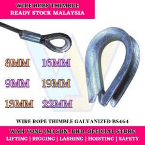 WIRE ROPE THIMBLE GALVANIZED BS464 (8MM – 22MM)