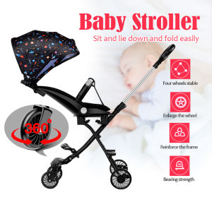 【Ready Stock】Baby Stroller Magic stroller 2 Way Facing 4 wheels Ultra lightweight Foldable strollers Magic Kids Stroller