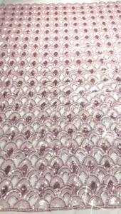 Vải Ren Đính Hạt Sequin Cao Cấp Châu Phi Chất Lượng Cao Thêu Tay Nigeria Vải Lưới Pháp Dành Cho Chú Rể Mẫu Mới 2026