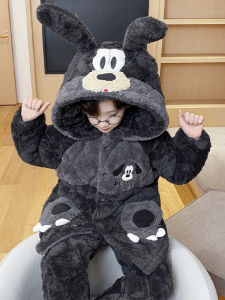 SHAPRA | Thick Warm Three Layered Cotton Childrens Pajamas