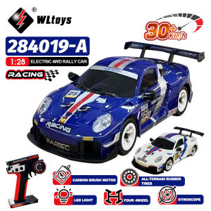WLtoys 284019-A 284191 1:28 2.4G RC Car With LED Lights 4WD Gyro 30KM/H Remote Control Car Off-Road Drift Vehicle Toys For Kid