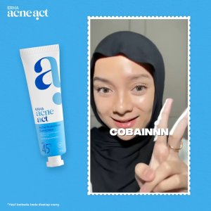 ERHA Acneact Acne Protection & Oil Control Sunscreen SPF 45+++ 30 g Sunscreen Jerawat Niacinamide