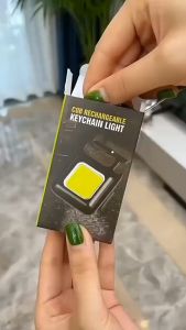 Mini Portable Waterproof ABS Material Small Square Lamp with Built-in Battery USB Charging for Outdoor Camping Lighting