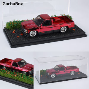 GachaBox 1/64 Scale Diecast Clear Acrylic Display Storage Box Case Car Model Dust Cover For Hotwheels Minigt GL AW M2