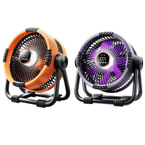 Portable Camping Fan with Built-in LED Lantern and 20000mAh Rechargeable Battery for Outdoor Activities