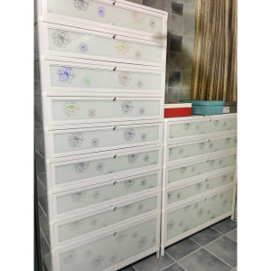 High-Rise Simple Assembly Aluminum Alloy Shoe Cabinet Home Doorway Indoor and Outdoor Dustproof and Sun Protection Balcony Shoe Rack Hall Cabinet