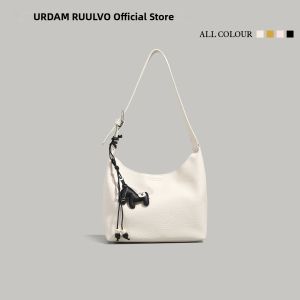 URCDN RDALVO | Fashinable Lychee Textured Soft Leather Underarm Bag