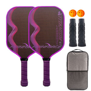 KIRINFORCE Titanium Wire Carbon Pickleball Paddle Grit Surface Large Sweet Spot Lightweight Precise Control Vibration Absorbing