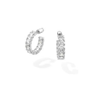 💖Swarovski💖Millennium Circle octagonal cut white gemstone earrings S925 sterling silver womens fashion earrings hypoallergenic non-allergenic Valentines Day gift birthday gift for girlfriend bestie