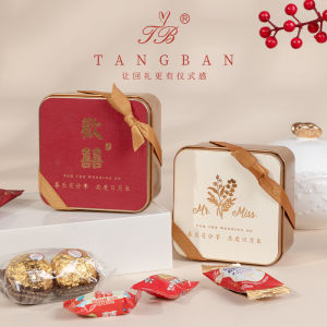Wedding Wedding Candies Finished Product Gift Box Engagement Bridesmaid Hand Gift Classy Customized Wedding Candy Box Wedding Special