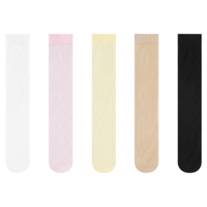 Miiow | Breathable Thin Long Tube Socks For Girls Knee-high Summer Princes Style Mosquito Proof Nylon Fabric Childrens Over-knee Socks